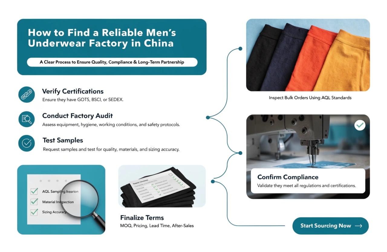 men's underwear manufacturer China sourcing