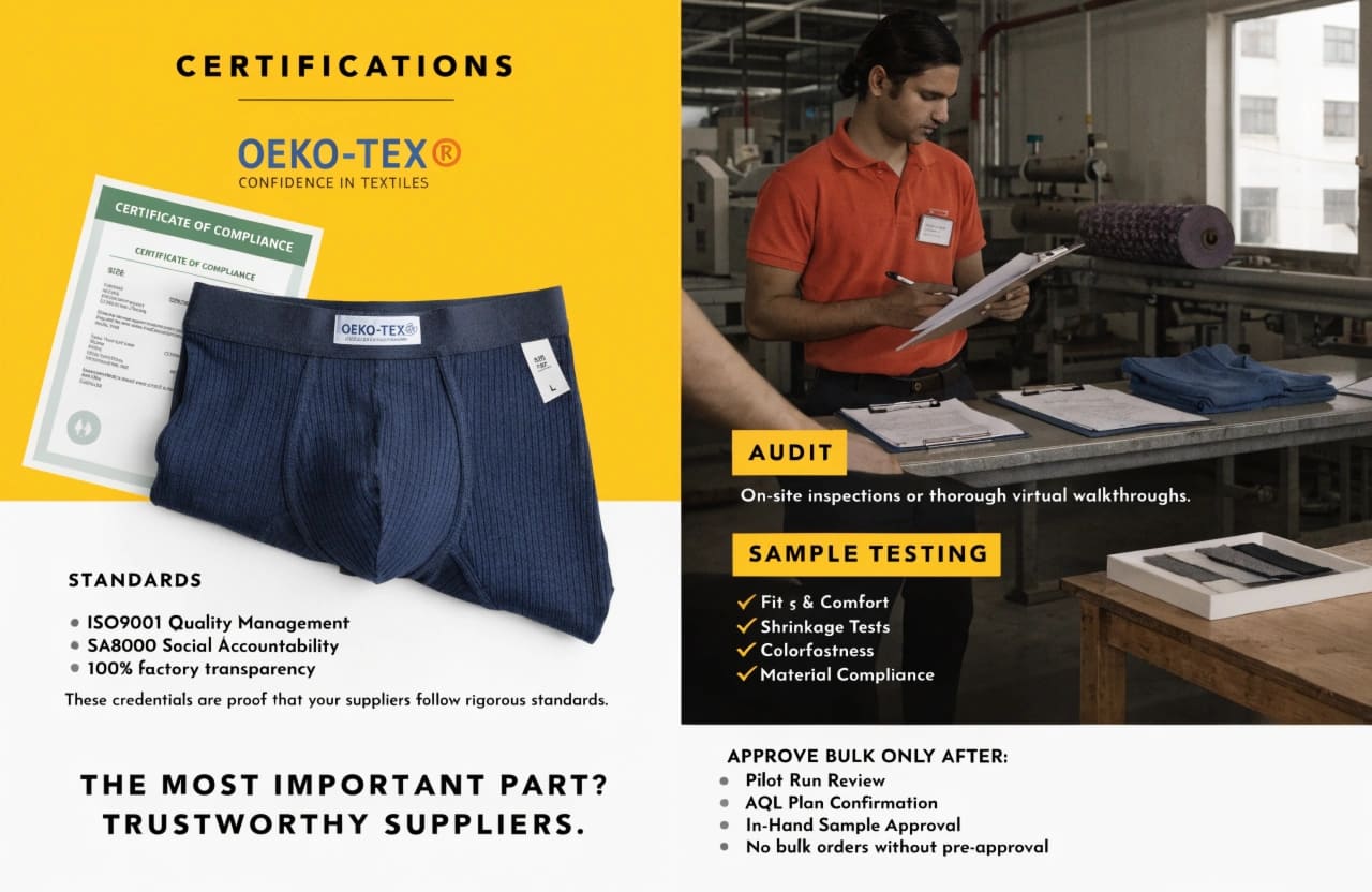 certifications and audits for underwear factories