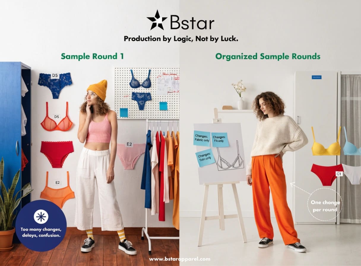 custom underwear sampling rounds