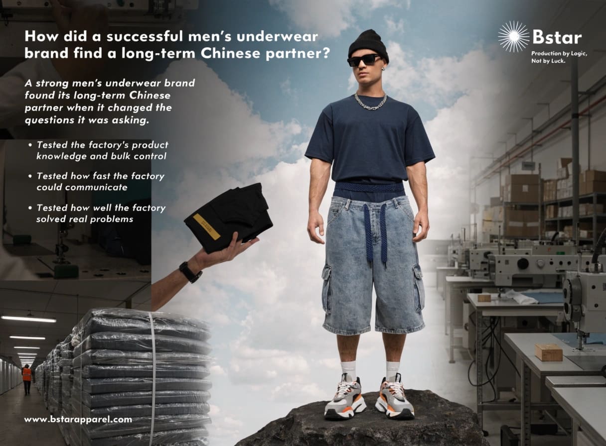 men's underwear brand supplier case study