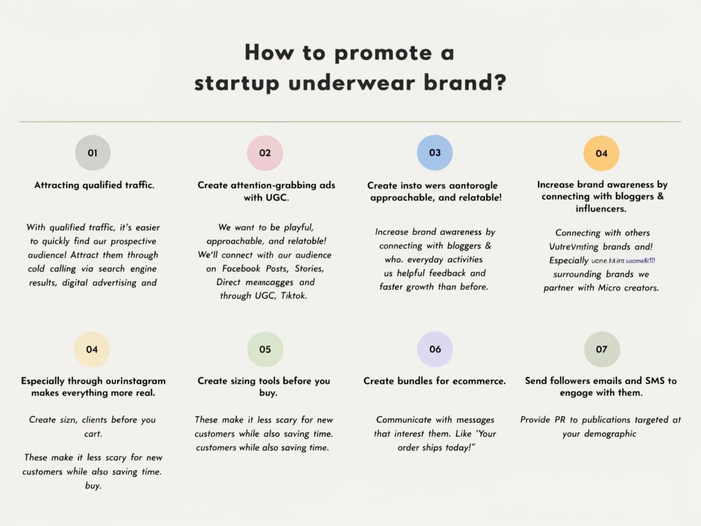 startup underwear brand marketing, UGC ads, positioning