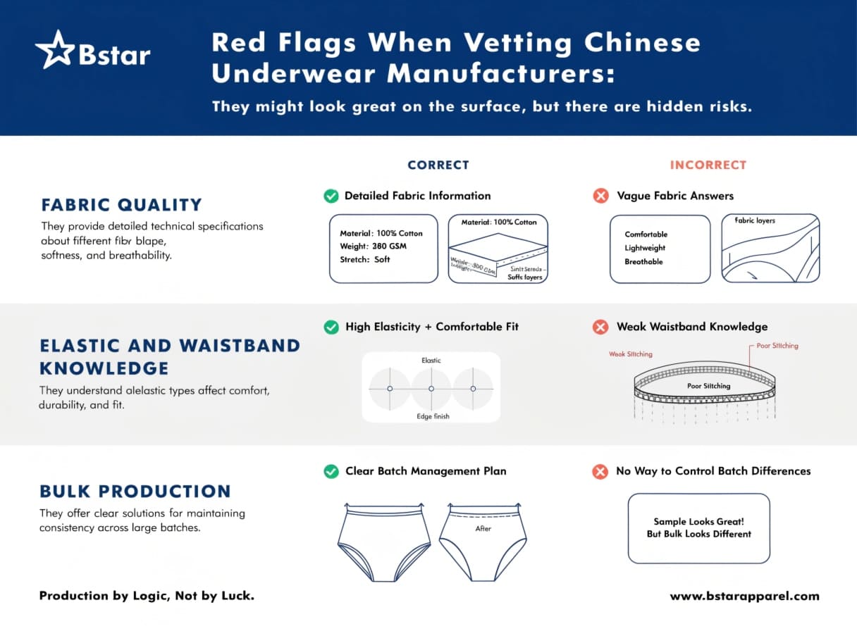 underwear factory red flags
