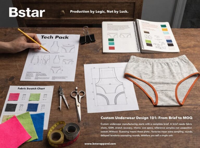 Custom Underwear Design 101: From Brief to MOQ