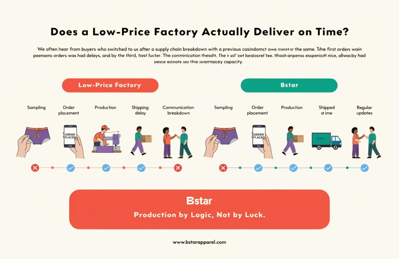 Underwear manufacturer supply chain reliability