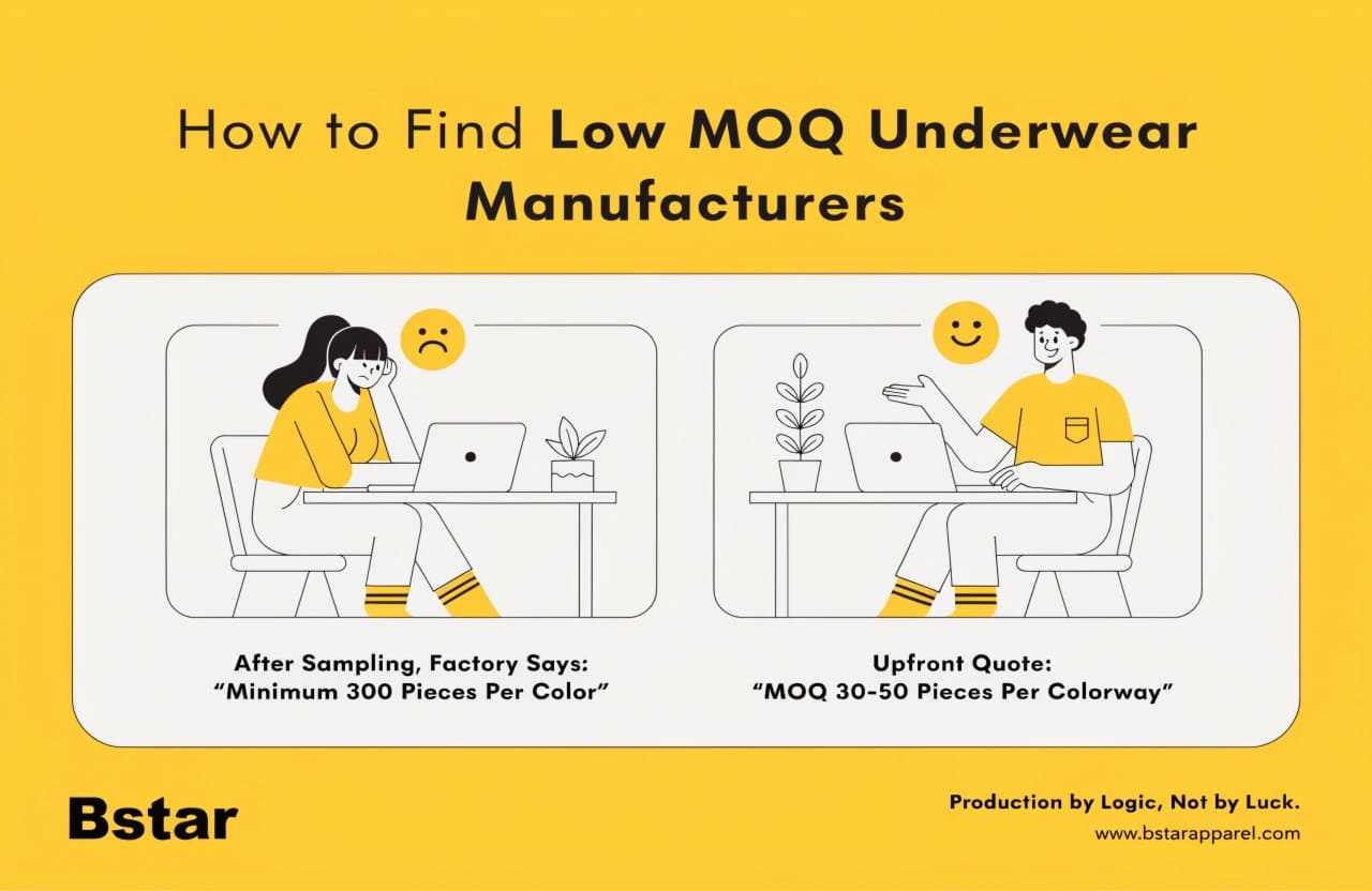 Finding flexible underwear manufacturer for small orders