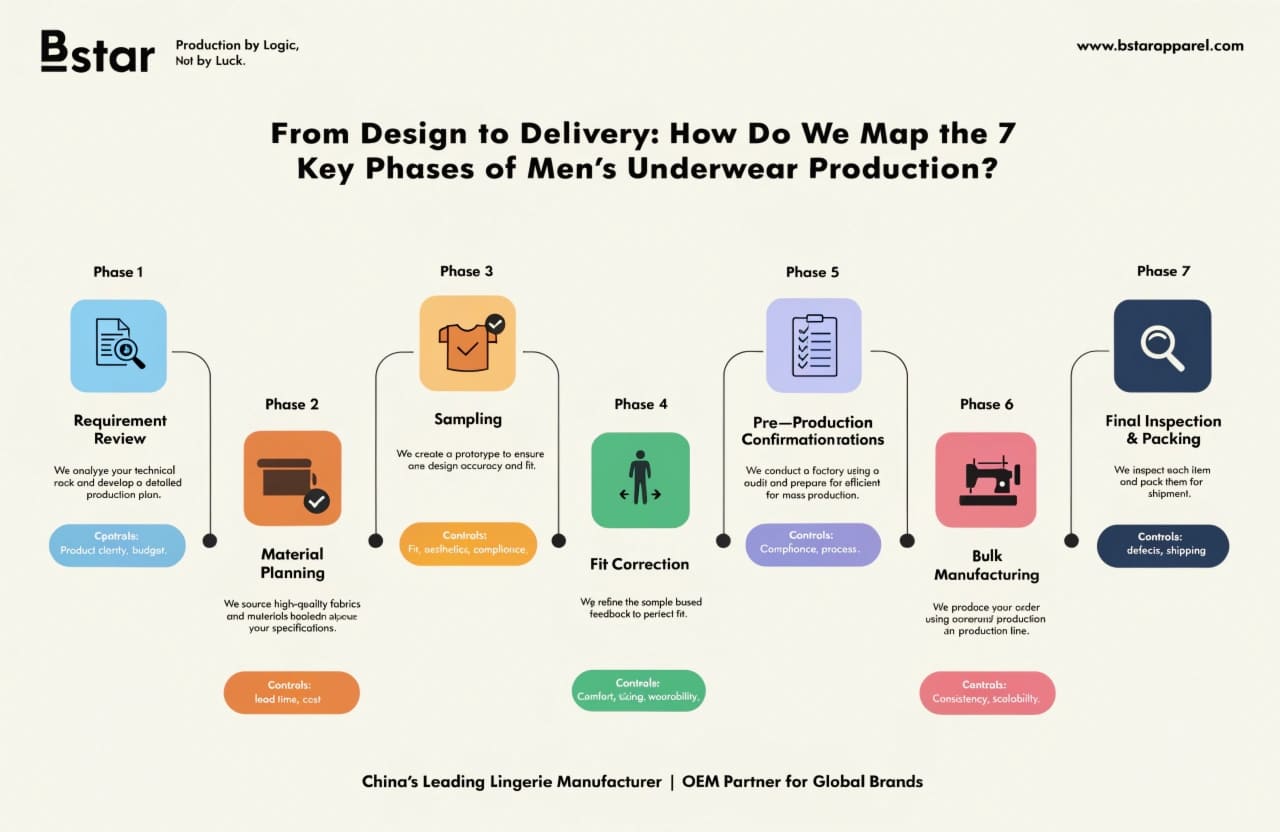 men's underwear production phases men's underwear production phases