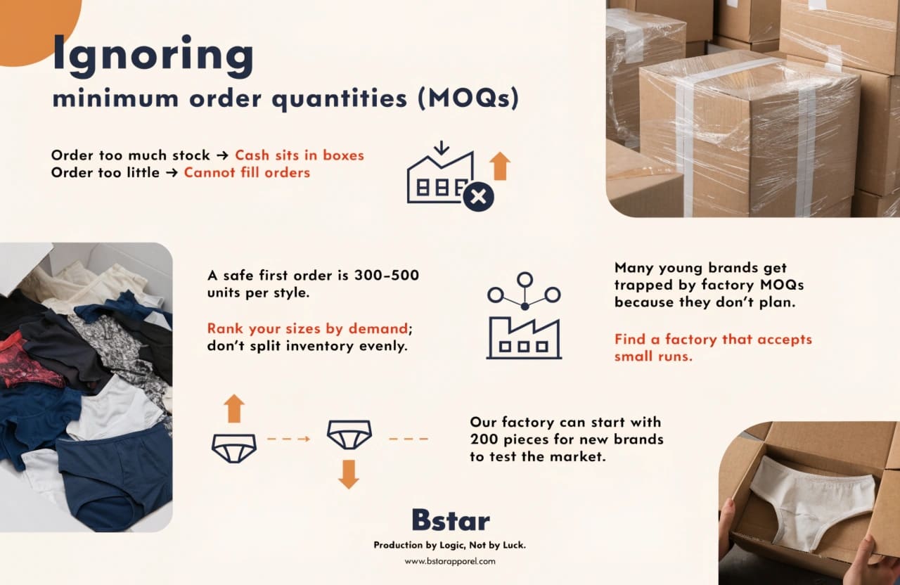 alt minimum order quantities underwear