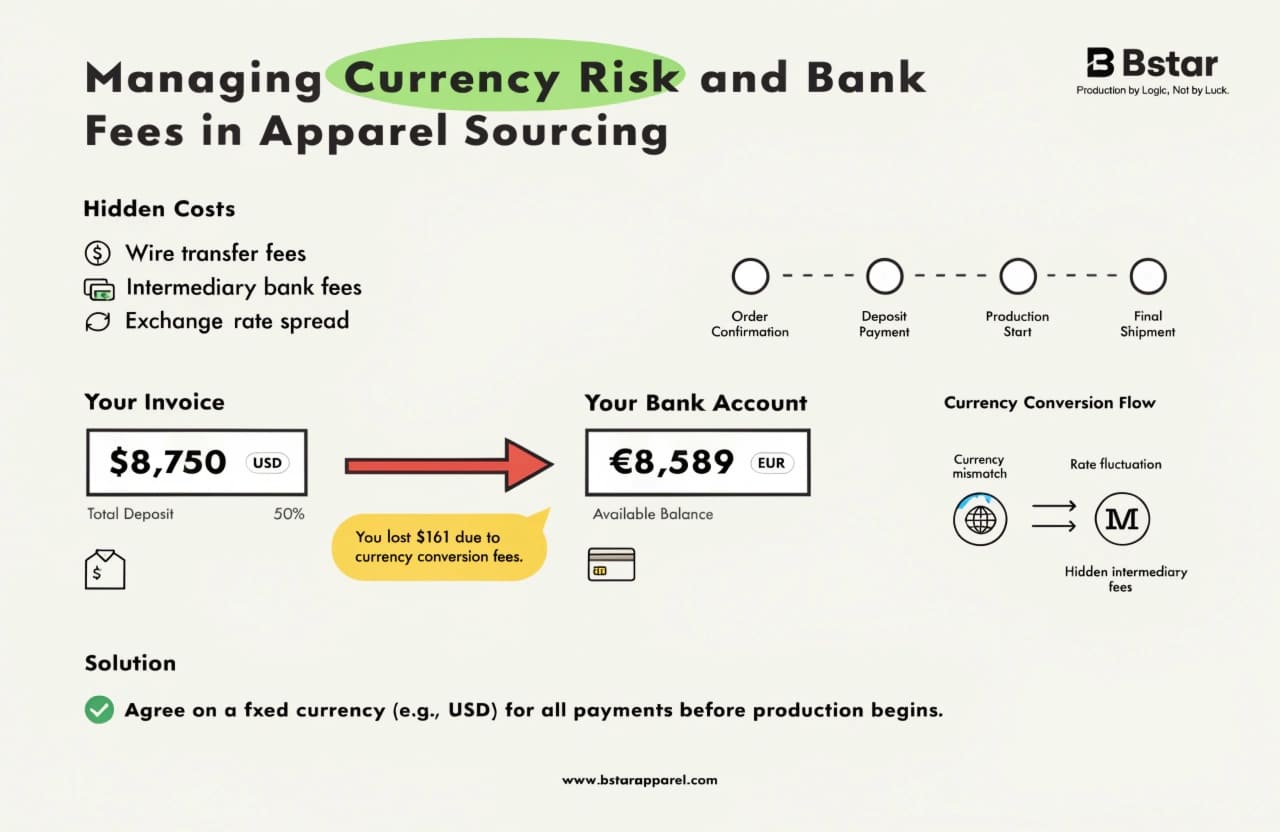 Managing Currency Risk and Bank Fees in Apparel Sourcing Currency and hidden costs in international sourcing