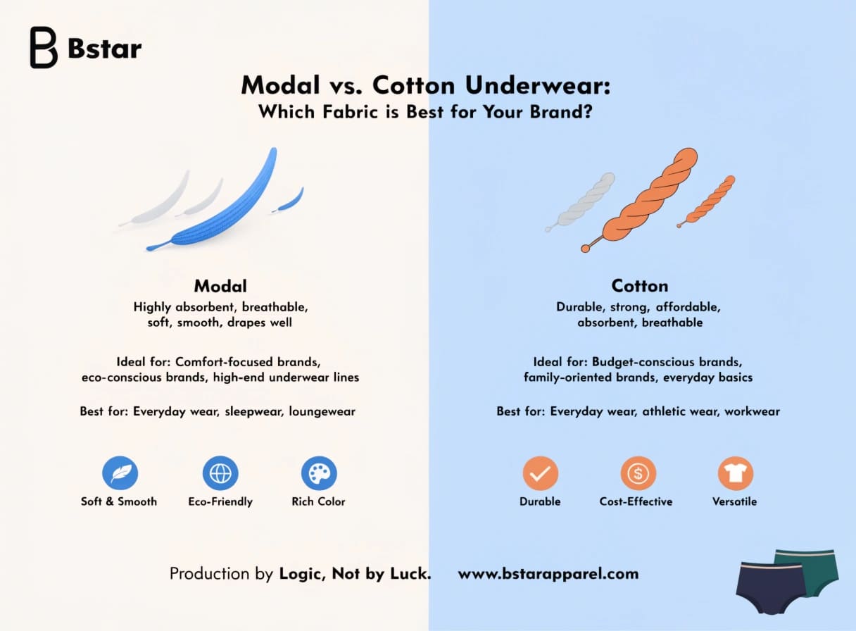 Modal vs Cotton Underwear Fabric Comparison