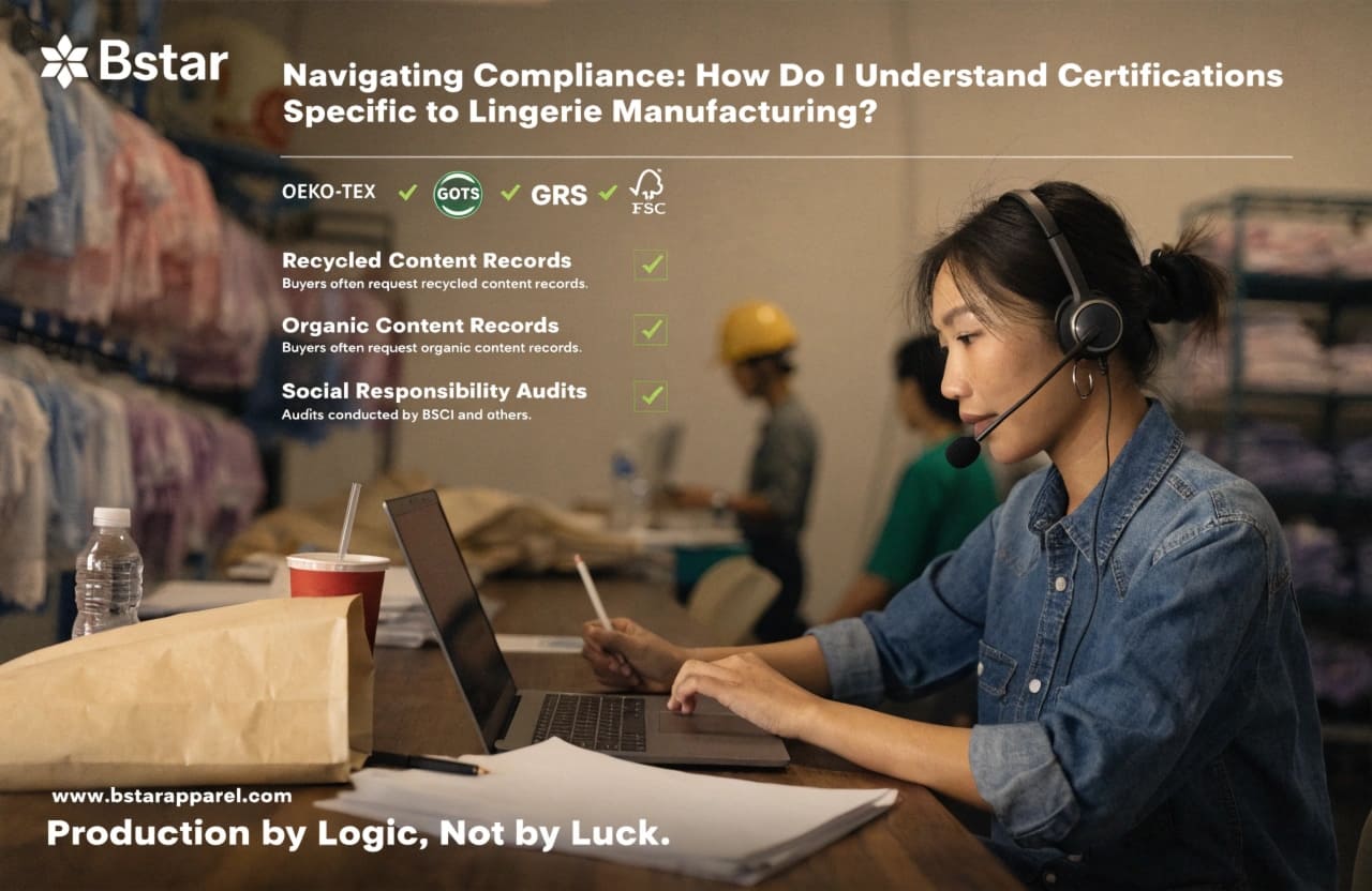 lingerie manufacturing compliance certifications