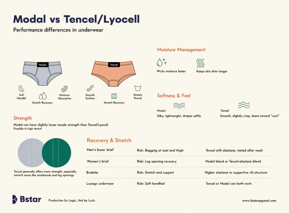 Modal vs Tencel underwear performance Modal vs Tencel underwear performance