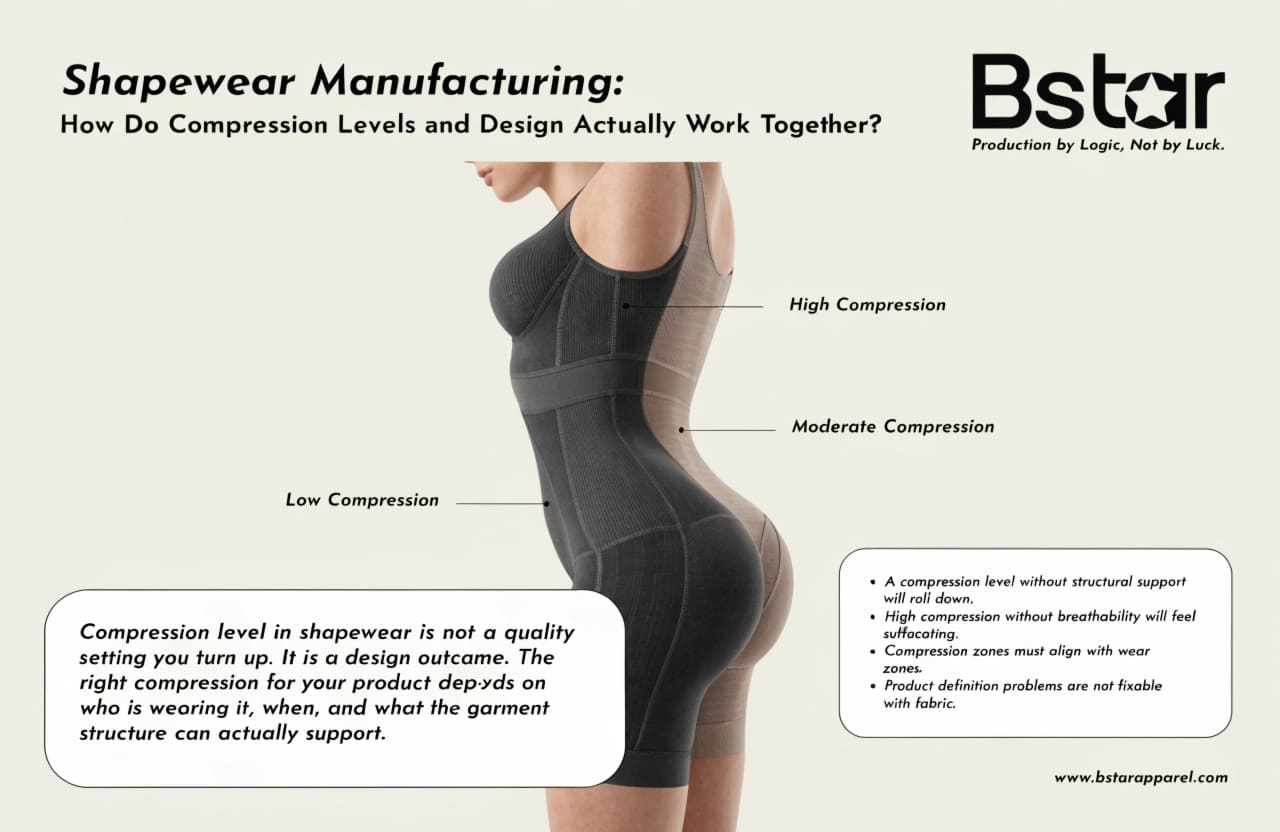 Shapewear Manufacturing Compression Levels and Design Shapewear compression levels and design overview