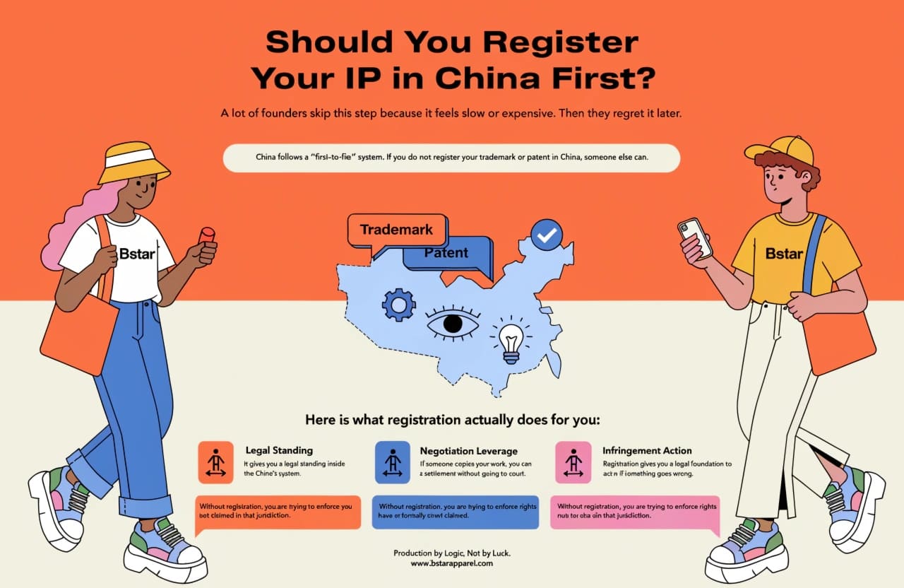 Trademark and patent registration in China for apparel brands