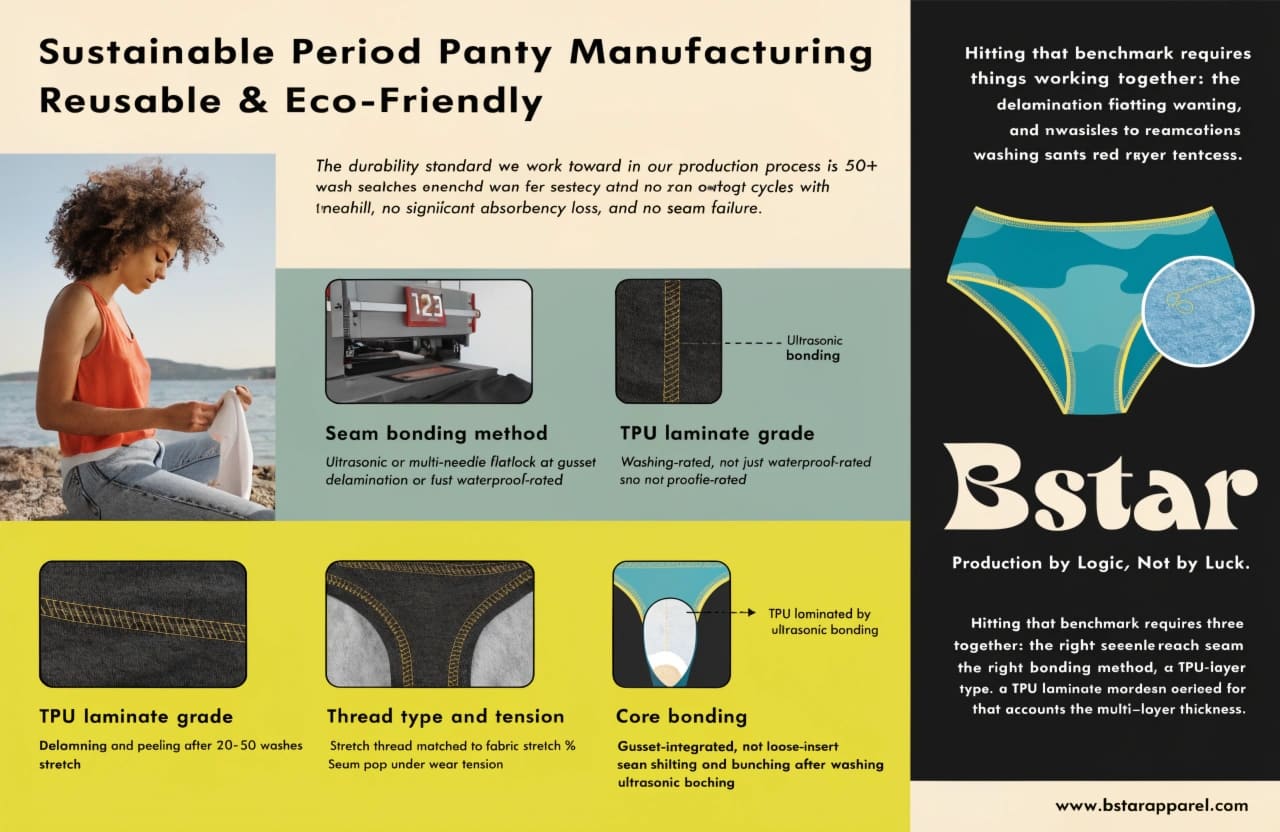 Sustainable Period Panty Manufacturing Reusable Eco-Friendly Sustainable reusable period panty manufacturing eco materials