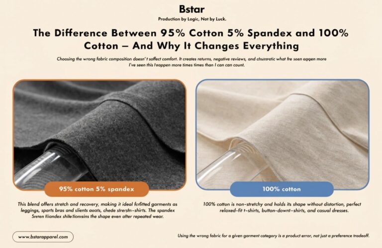 The Difference Between 95% Cotton 5% Spandex and 100% Cotton