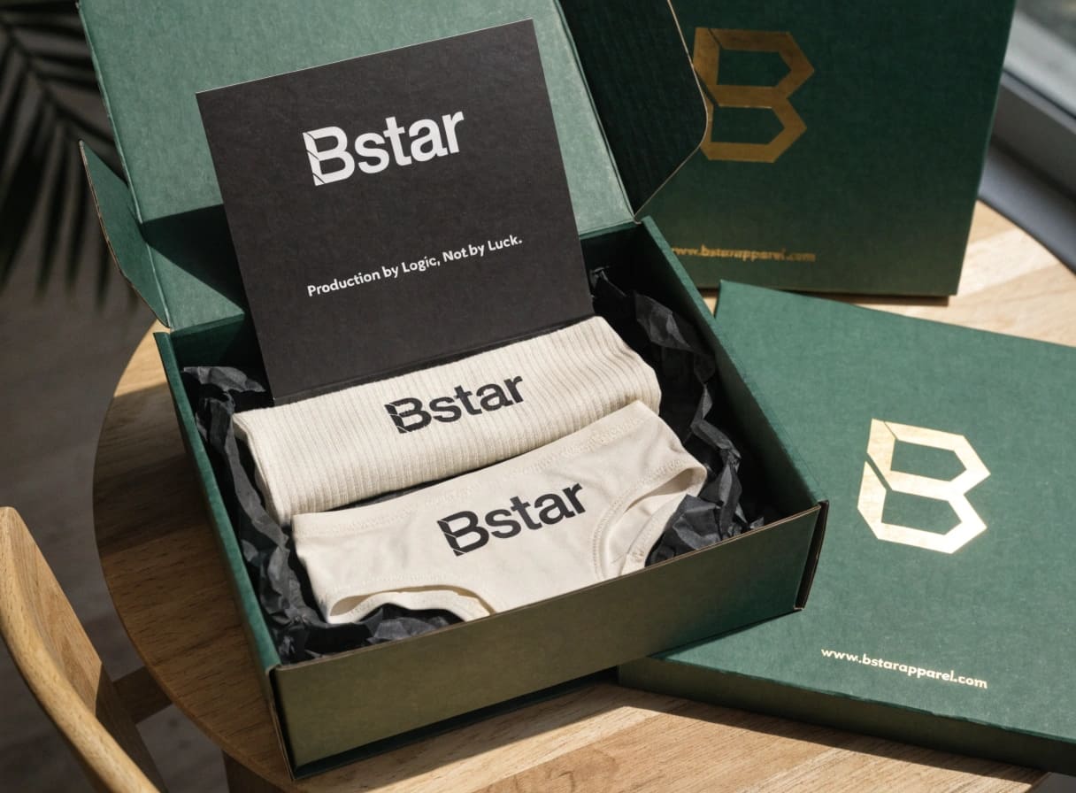 Premium underwear unboxing experience with custom boxes and gift sets