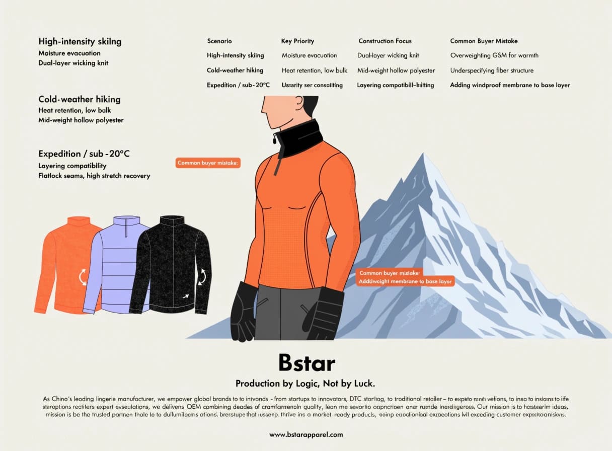 Thermal Base Layer System for Extreme Cold and Winter Sports extreme cold thermal base layer layering system