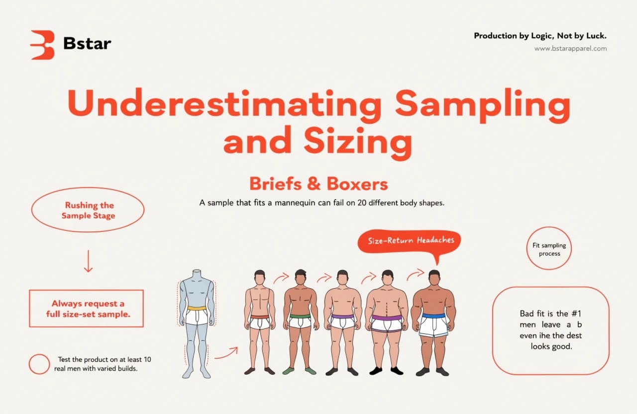 alt sampling and sizing underwear