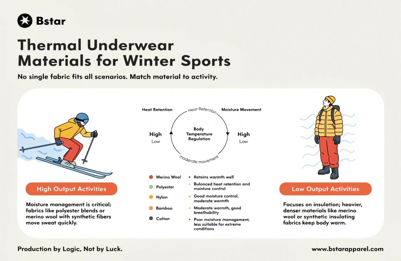 Thermal Underwear Materials for Winter Sports thermal underwear materials for winter sports