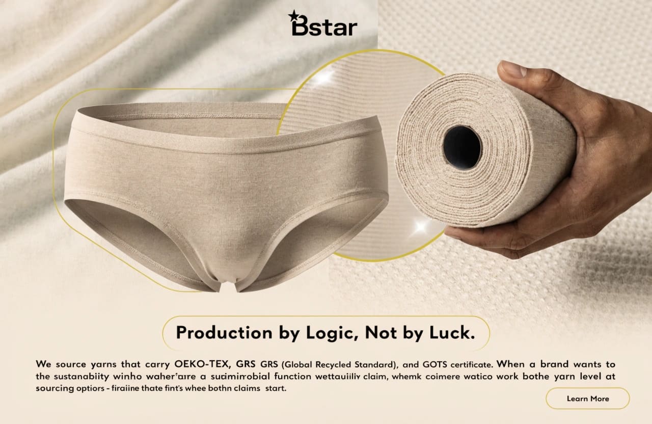Eco-Friendly Antimicrobial Fabrics for Sustainable Underwear Production Sustainable antimicrobial fabric options for DTC underwear brands