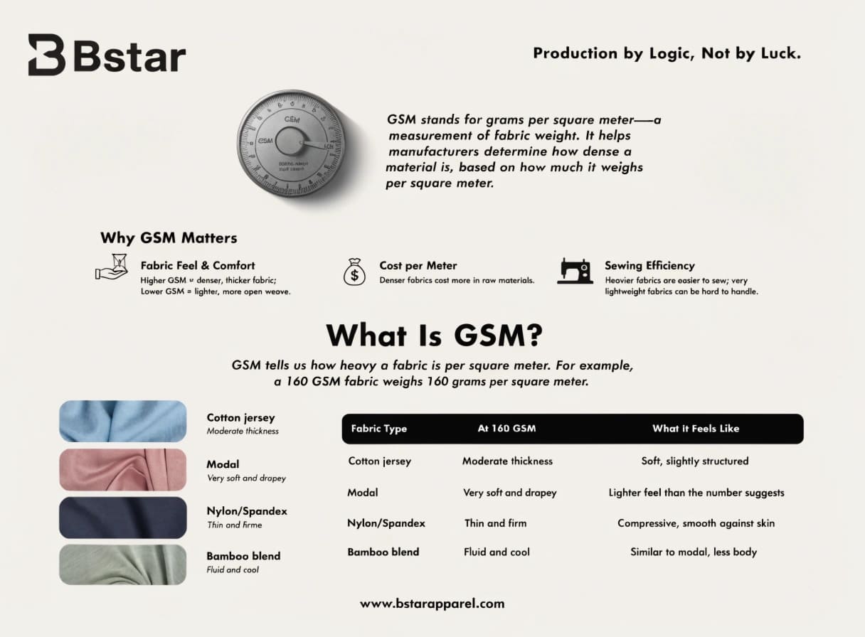 GSM measurement tool and fabric swatches