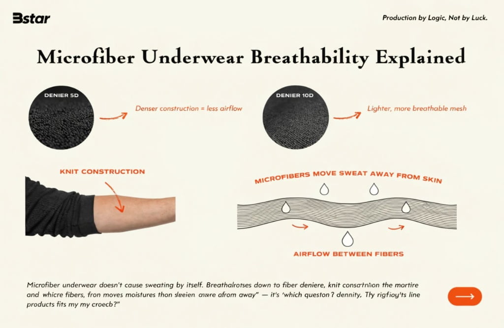 Does Microfiber Underwear Cause Sweat? Breathability Explained