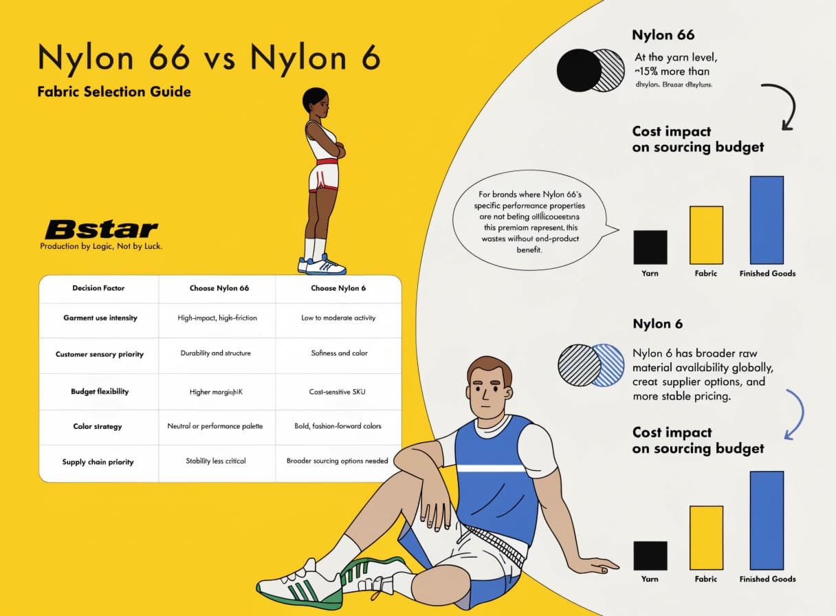 sportswear fabric cost comparison sourcing budget