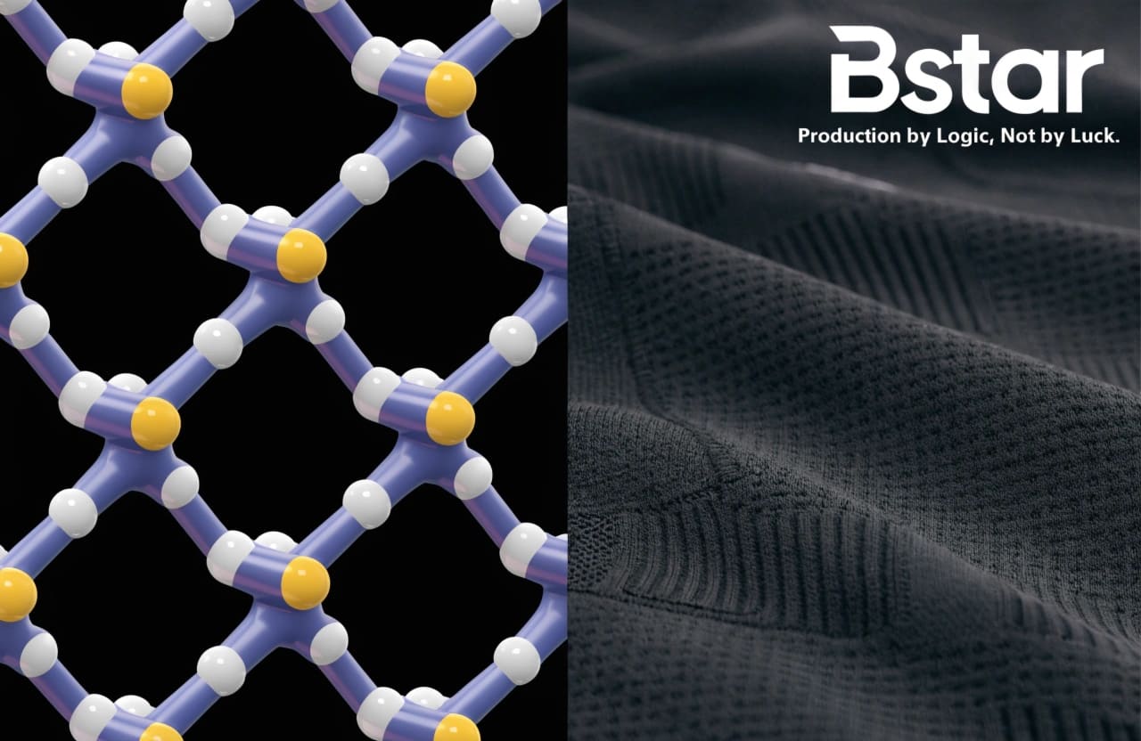 Nylon fiber structure close-up sportswear manufacturing