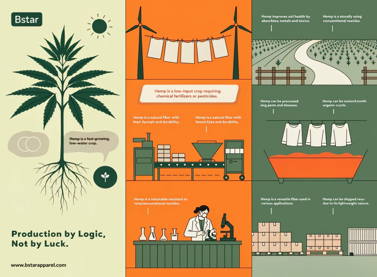 Hemp sustainable cultivation low water pesticide-free regenerative crop