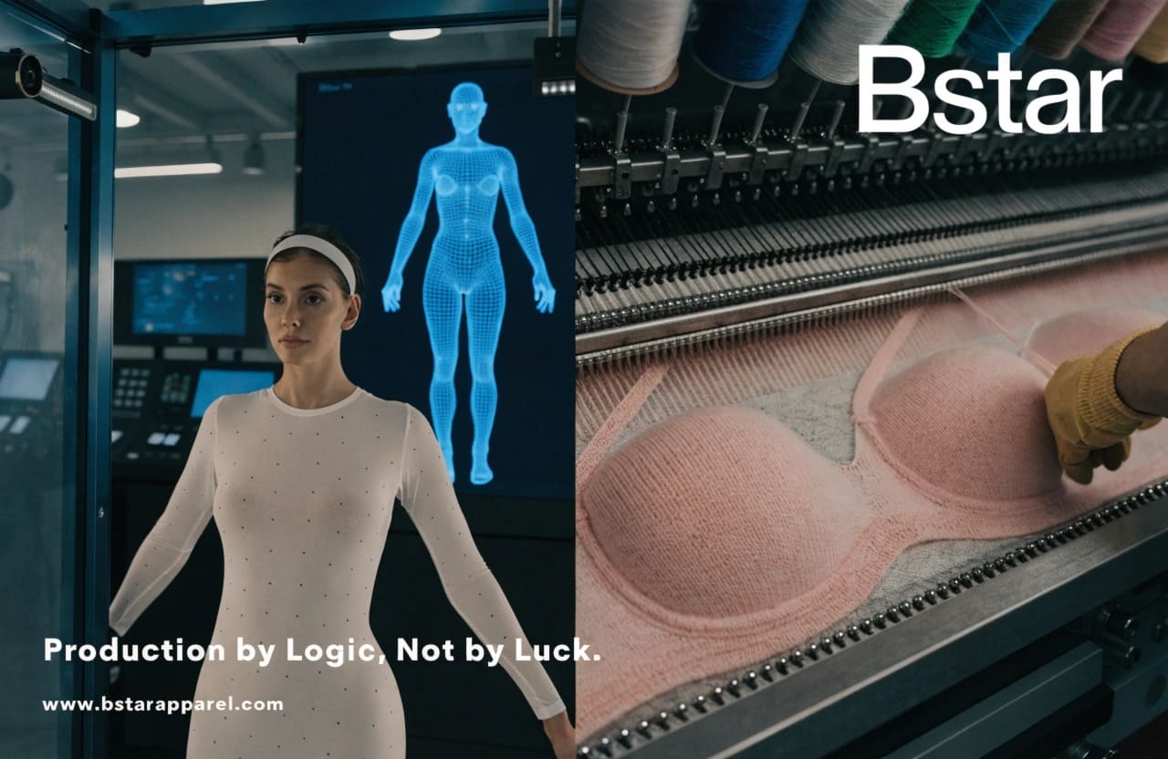 3D Body Scanning and Seamless Knitting for Lingerie Pattern Engineering 3D body scanning workflow and seamless knitting machine in production