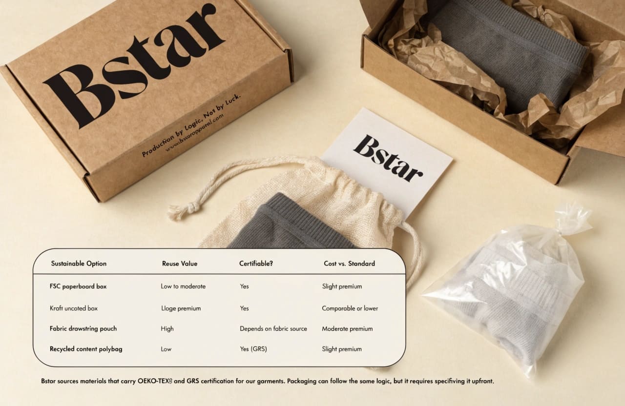 Functional Elegance and Sustainability in Packaging Design Sustainable and reusable packaging for premium underwear brands