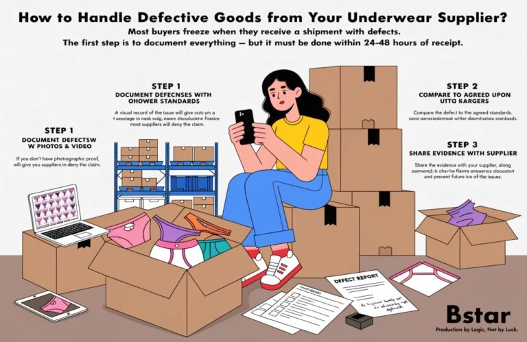 How to Handle Defective Goods from Your Underwear Supplier
