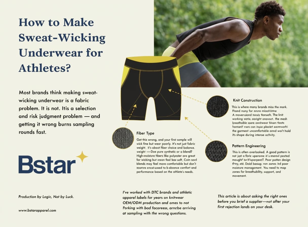 How to Make Sweat-Wicking Underwear for Athletes sweat-wicking athletic underwear manufacturing