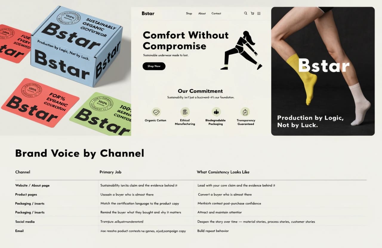 Consistent Brand Voice Across Packaging and Marketing Channels Consistent brand voice across packaging website and social media