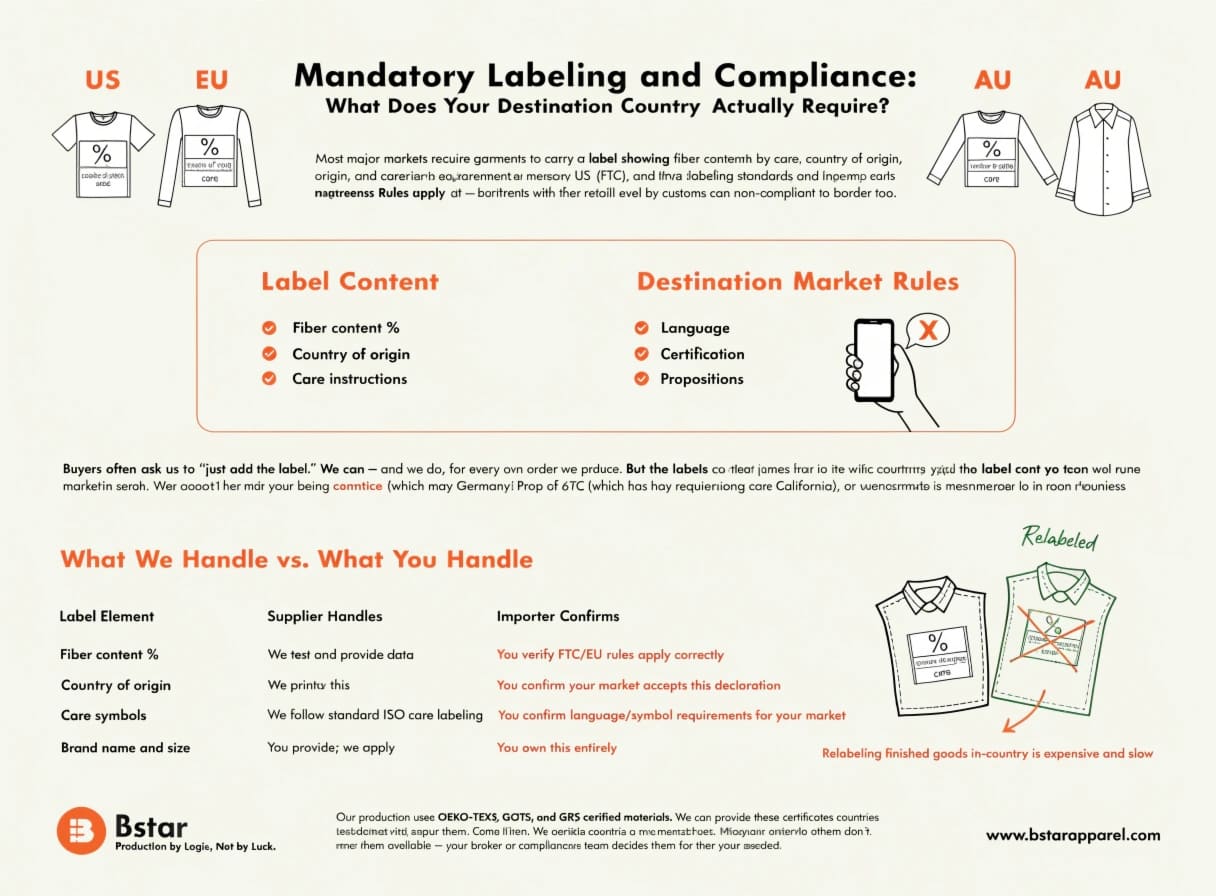 Mandatory Labeling Requirements for Textile Imports textile labeling compliance requirements