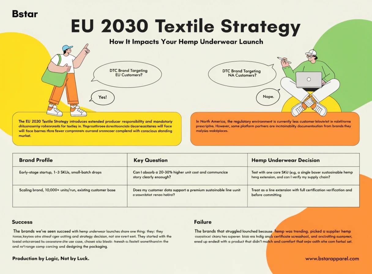 EU 2030 textile strategy sustainable menswear market positioning DTC brands