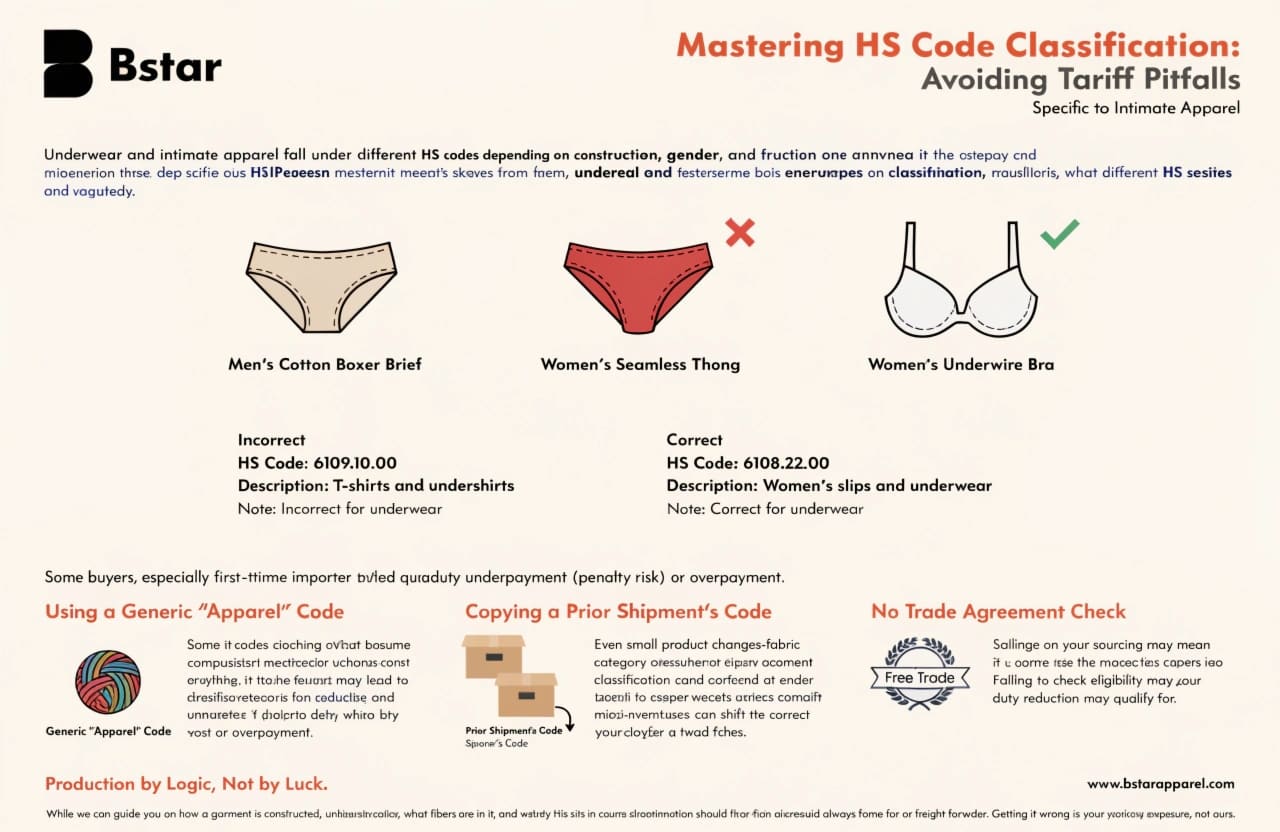 HS Code Classification for Intimate Apparel Imports HS code classification for underwear and intimate apparel