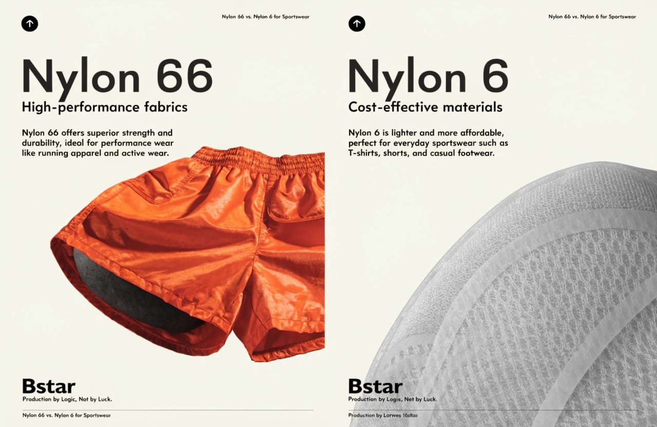 Nylon 66 vs Nylon 6 sportswear fabric comparison