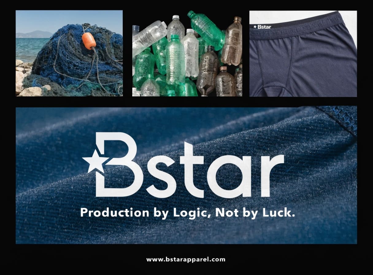 Recycled Nylon from Ocean Plastics Performance Fabric Recycled nylon ocean plastic fishing nets performance yarn
