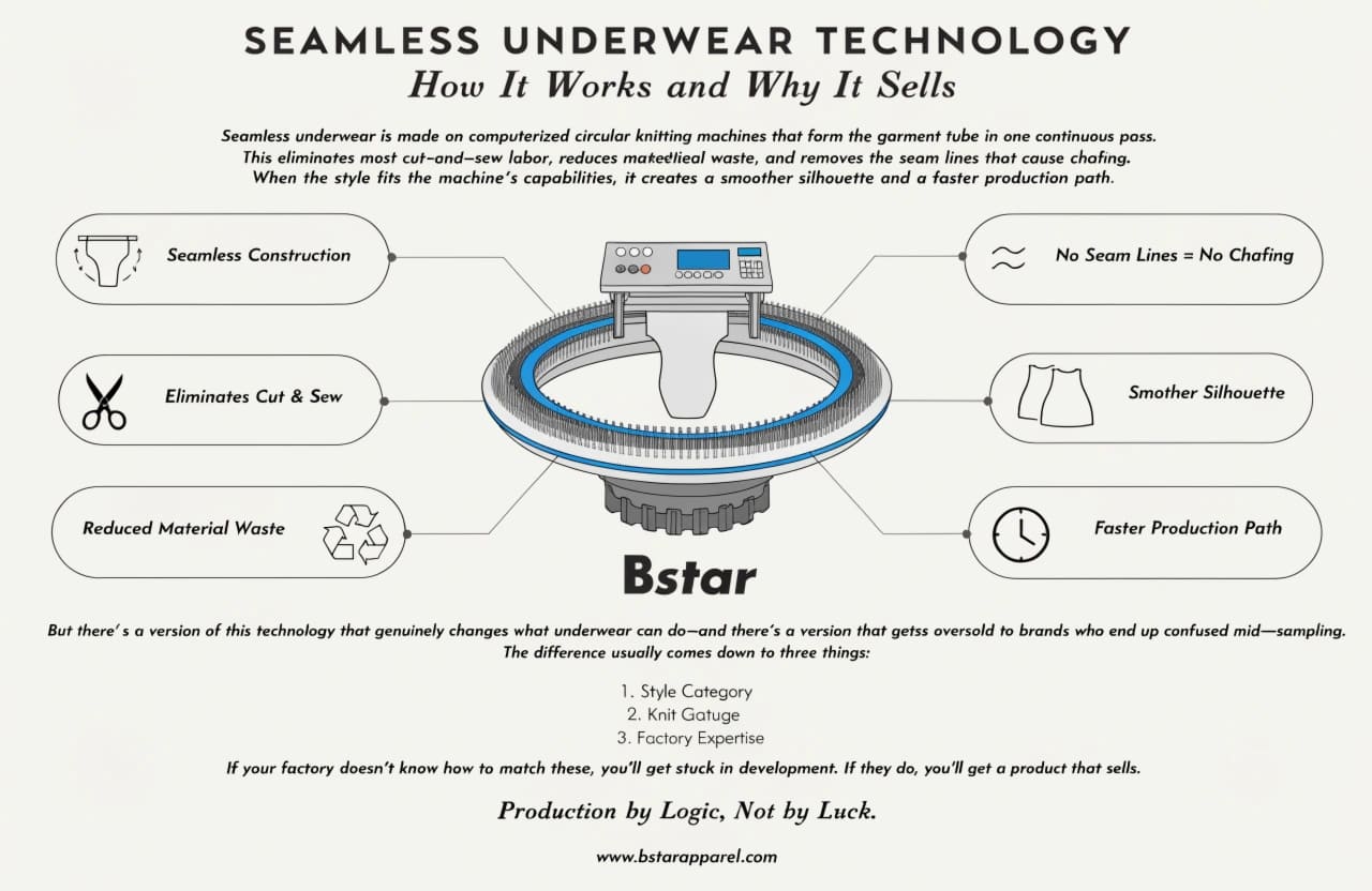 Seamless Underwear Technology: How It Works and Why It Sells Seamless underwear technology overview