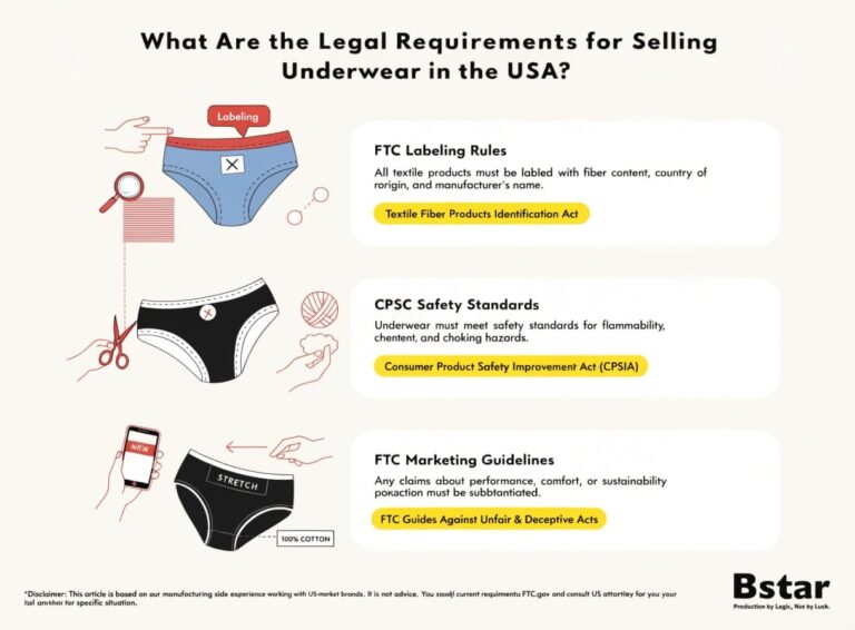 Legal Requirements for Selling Underwear in the USA (FTC Rules)