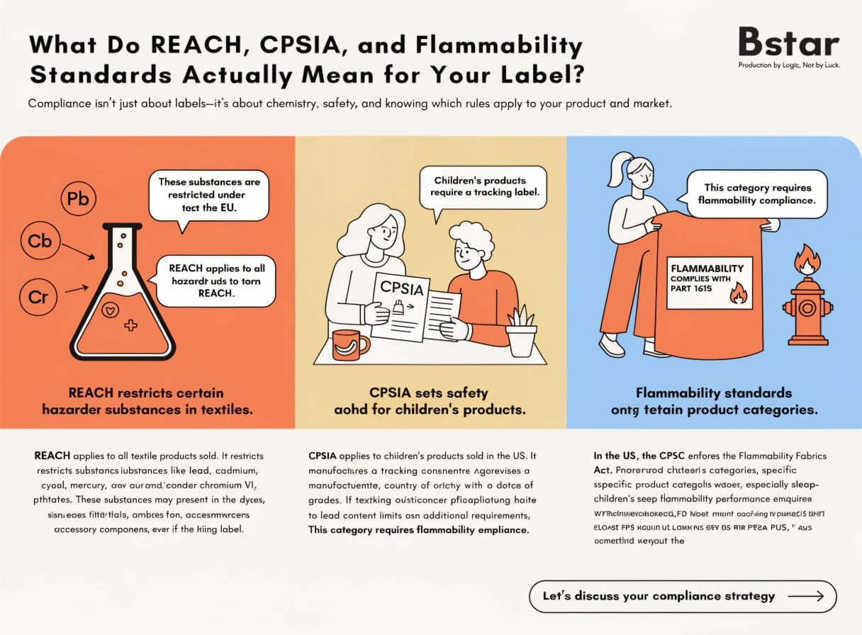 Chemical safety REACH CPSIA flammability labeling