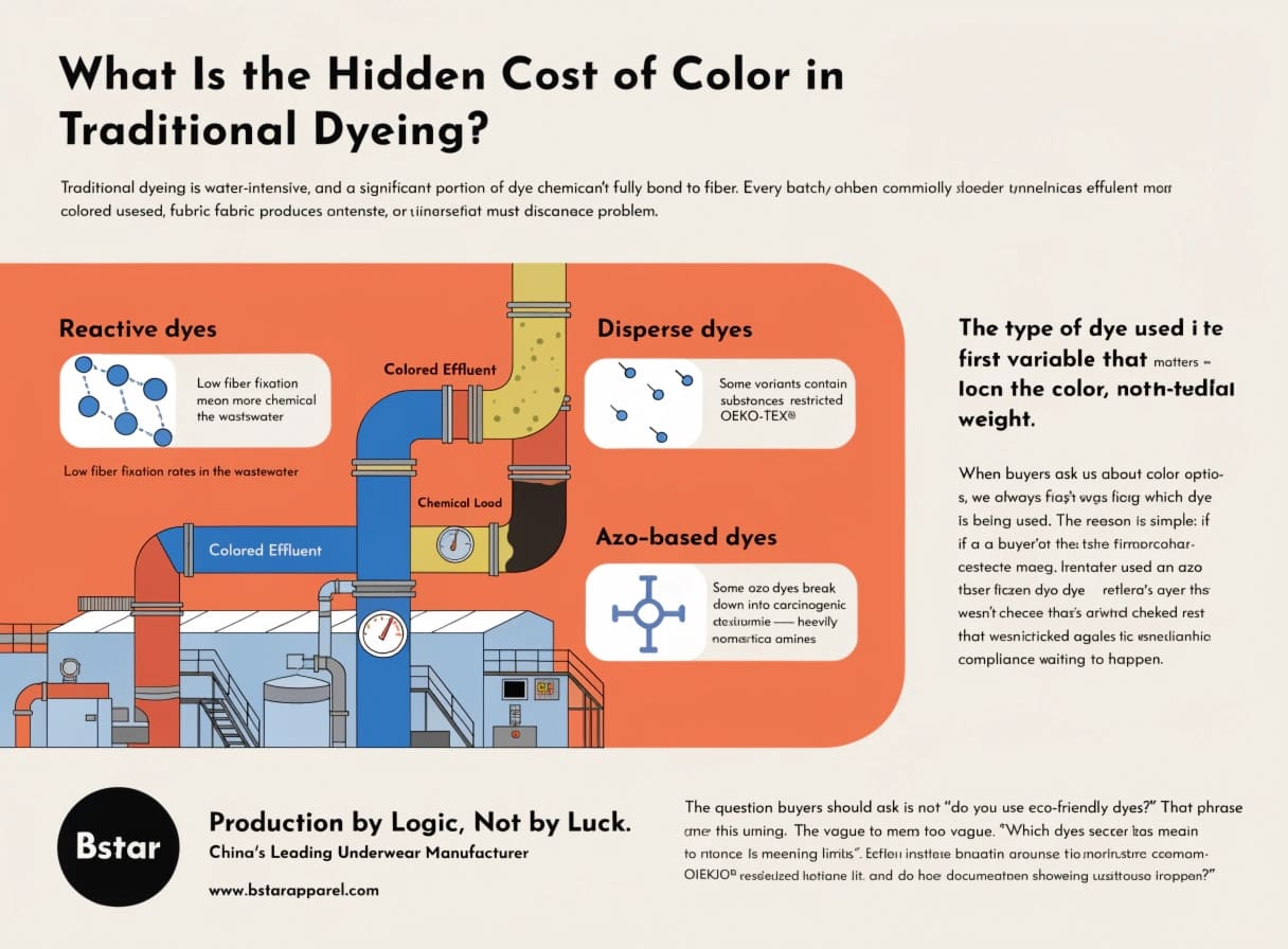 Water consumption and chemical pollution in fabric dyeing