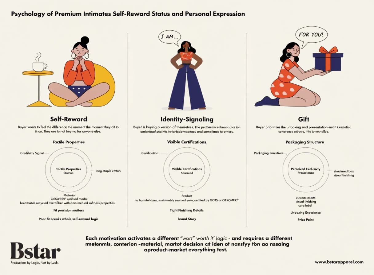 Psychology of Premium Intimates Self-Reward Status and Personal Expression purchase motivation psychology premium underwear