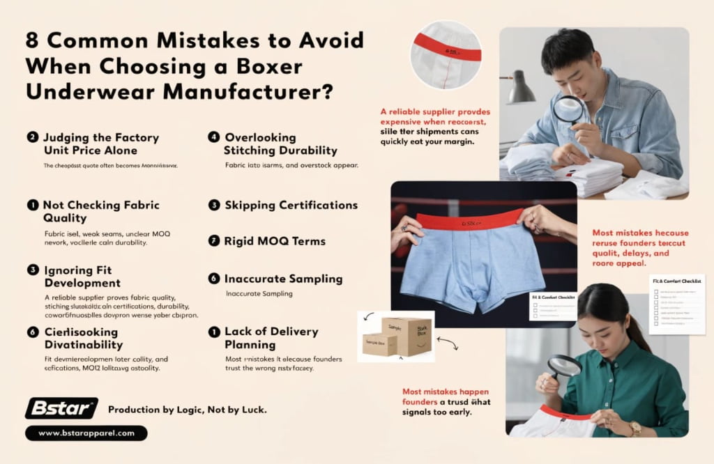 8 Common Mistakes to Avoid When Choosing a Boxer Underwear Manufacturer