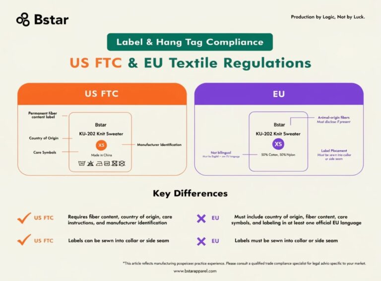 Label & Hang Tag Compliance: US FTC & EU Textile Regulations