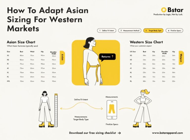 Size Chart Creation: Adapting Asian Sizing for Western Markets