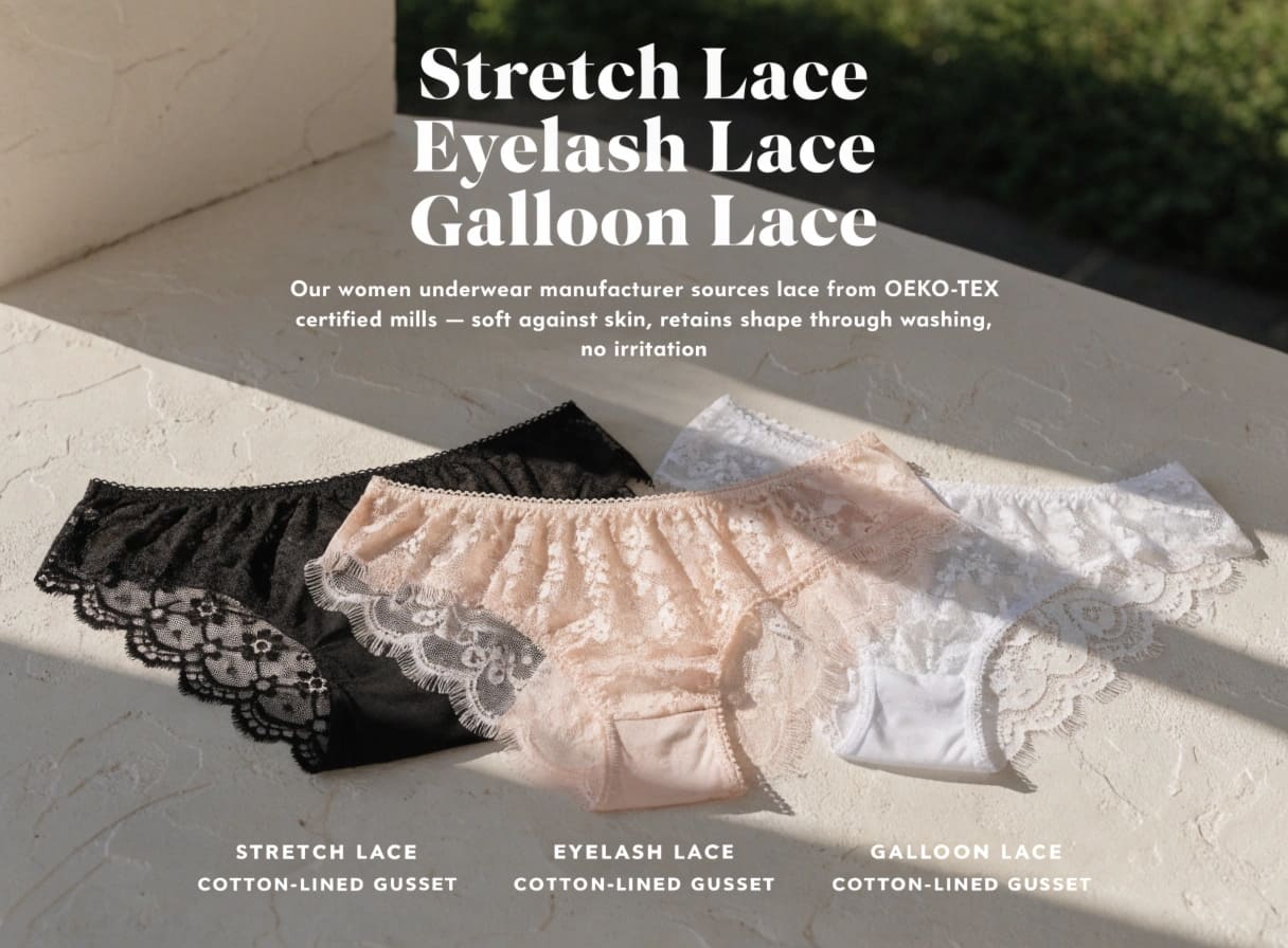 Custom panties manufacturer - lace and premium intimate styles