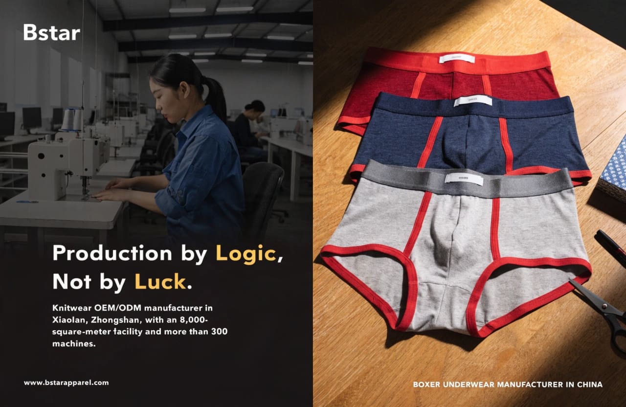 direct factory boxer underwear manufacturer in China production floor