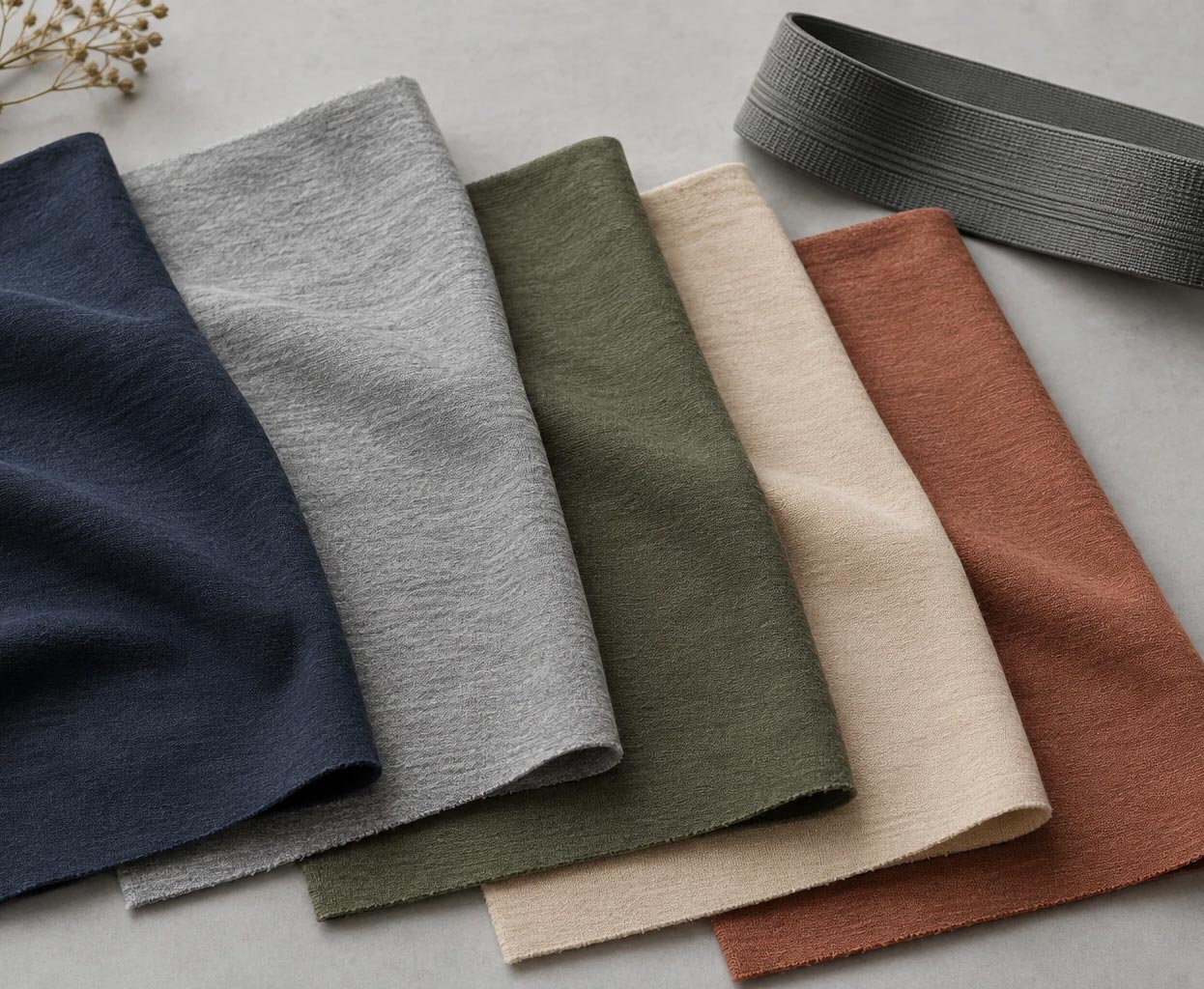 Placeholder for fabric swatches